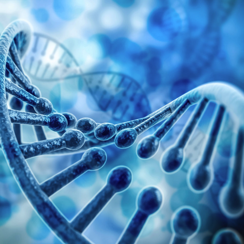 3d render of dna structure, abstract background DNA strand